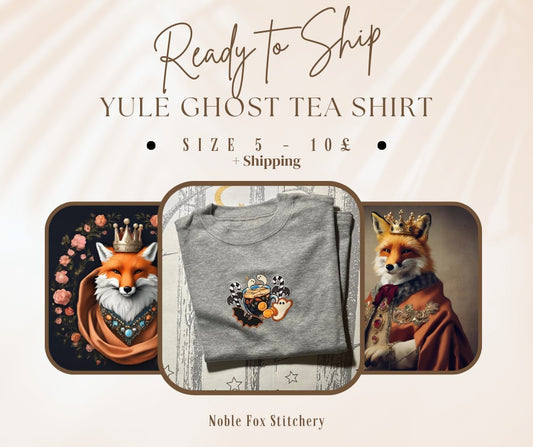 RTS Size 5 Yule Ghost Tea Graphic Tee