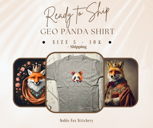 RTS Size 5 Geo Panda Graphic Tee