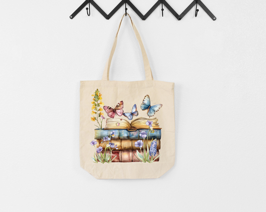 Butterfly Bookstack Totebag