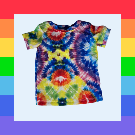 6 Month Rainbow Tie Dye Shirt