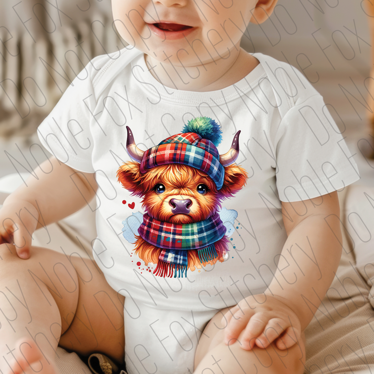 Scottish Baby Cow - Baby Onesie